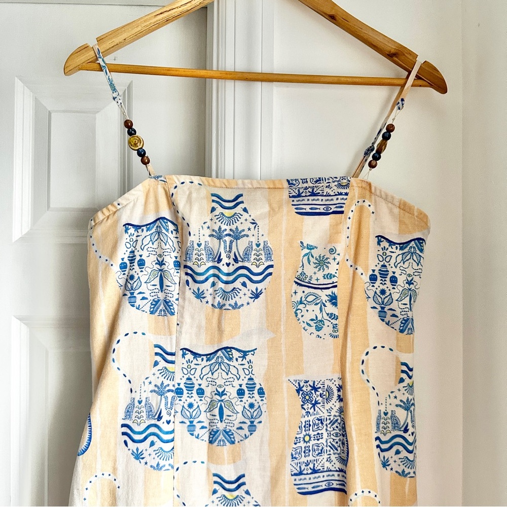 Never Fully Dressed Printed Vase Bandeau Midi Dress - Picture 5 of 10